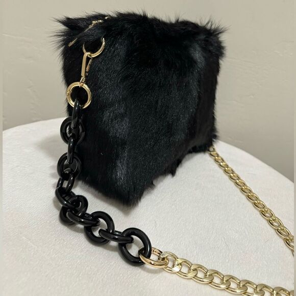 Handmade Genuine Goat Hair-on Hide Wristlet/Shoulder Bag/ Crossbody - Picture 13 of 16